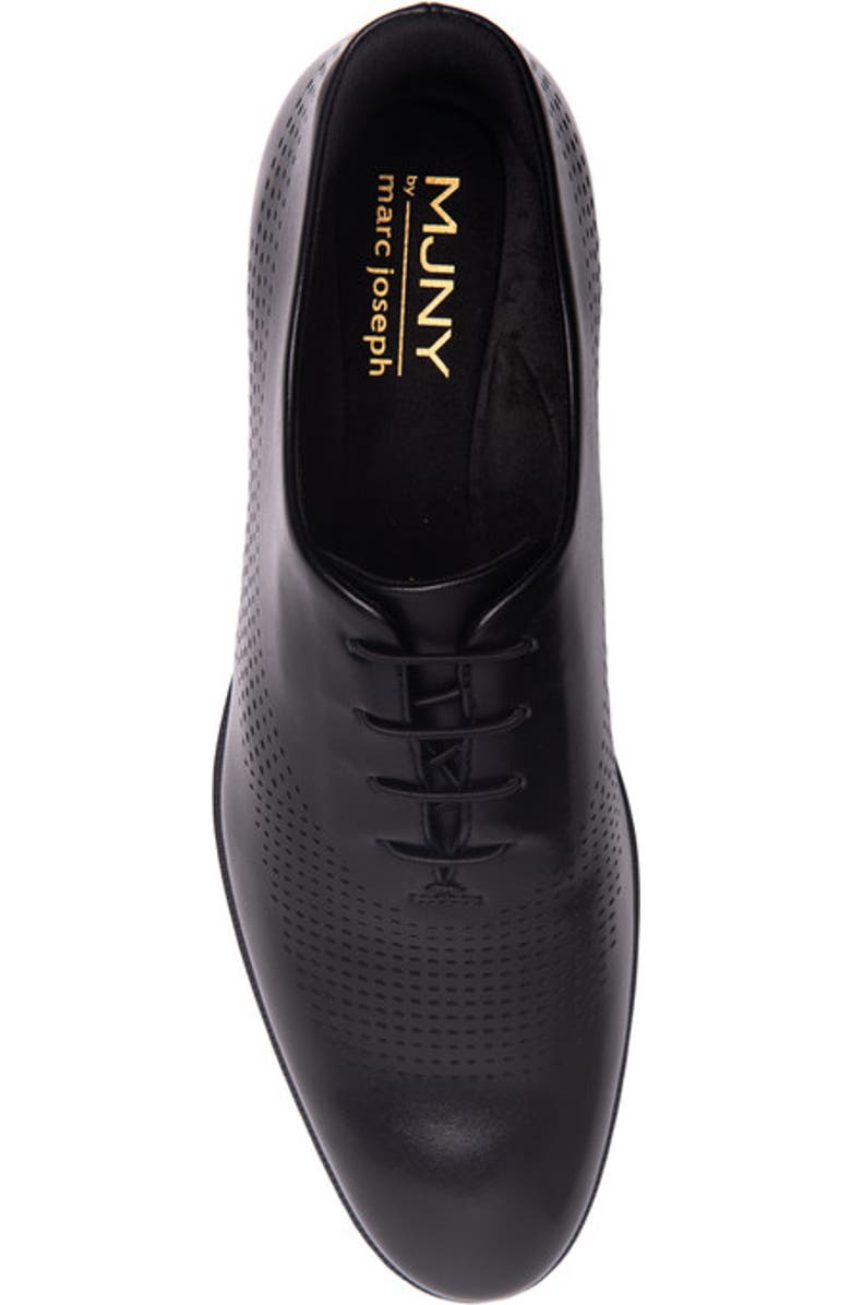 Marc Joseph New York East Road Hands-Free Slip On Technology Perforated Dress Oxfords, Alternate, color, Black Napa Leather