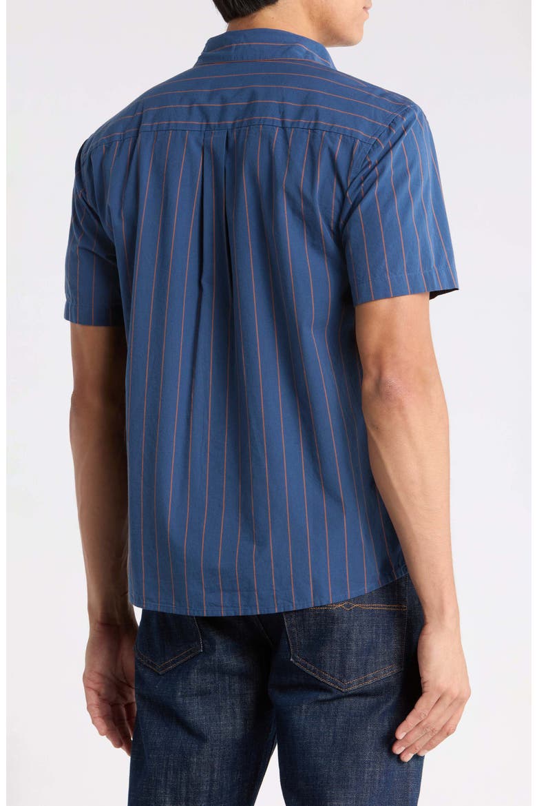 Dayshift Stripe Button-Up Shirt, Alternate, color, MOODY BLUE