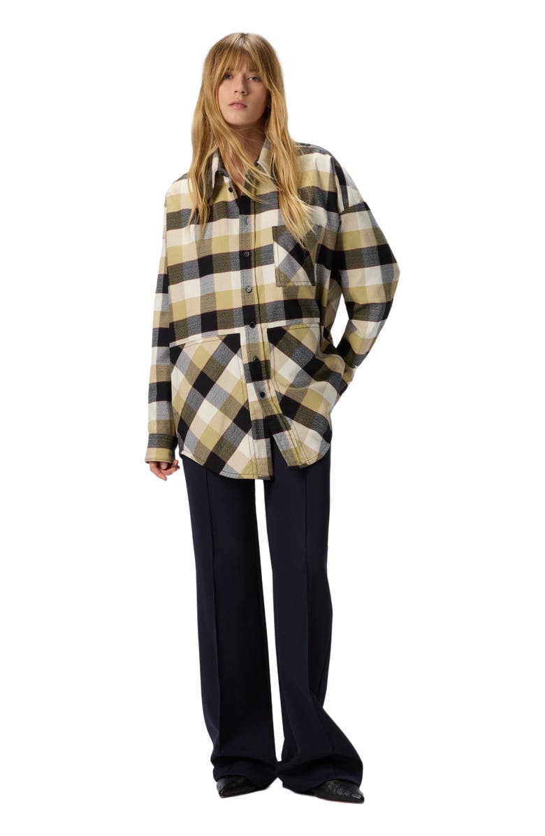 Missoni Oversized Check Shirt, Main, color, Beige