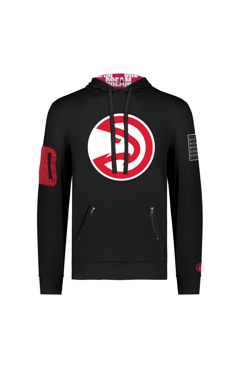 FISLL Unisex FISLL x Black History Collection  Black Atlanta Hawks Pullover Hoodie, Alternate, color, Black