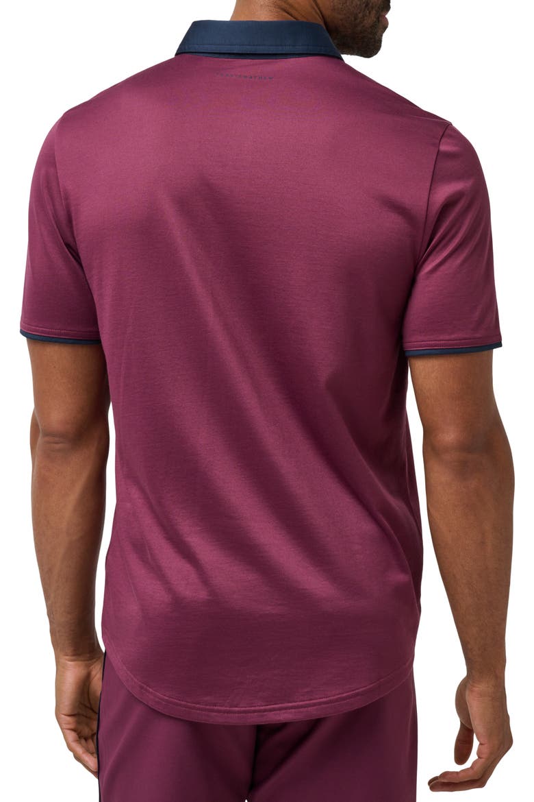 Home Game Cotton Blend Polo, Alternate, color, MAUVE WINE