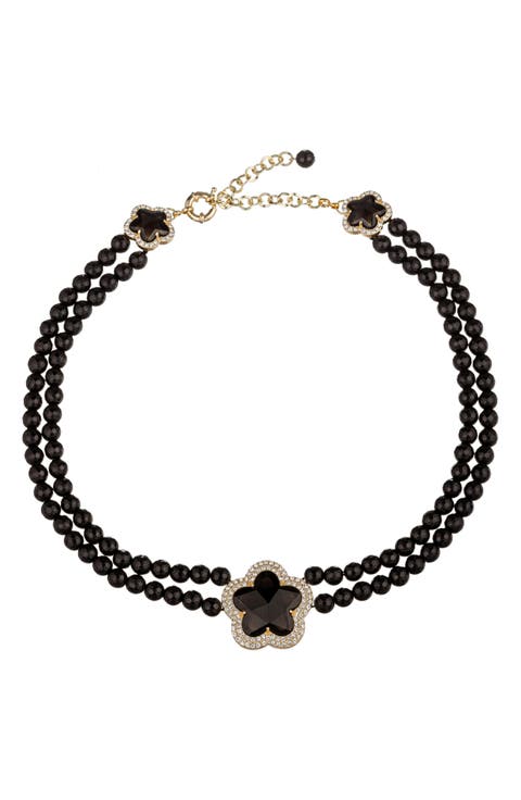 Elizabeth Agate Beaded Necklace