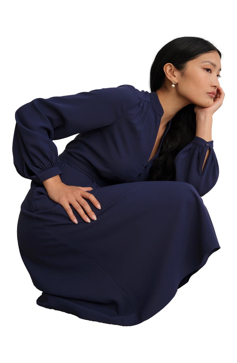 HOBBS LONDON Lettie Dress, Alternate, color, Midnight Navy