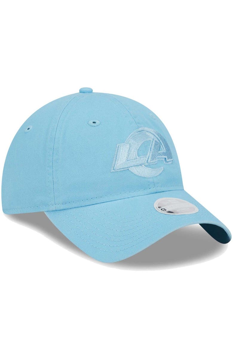 New Era Women's New Era Light Blue Los Angeles Rams Color Pack Brights 9TWENTY Adjustable Hat, Alternate, color, 