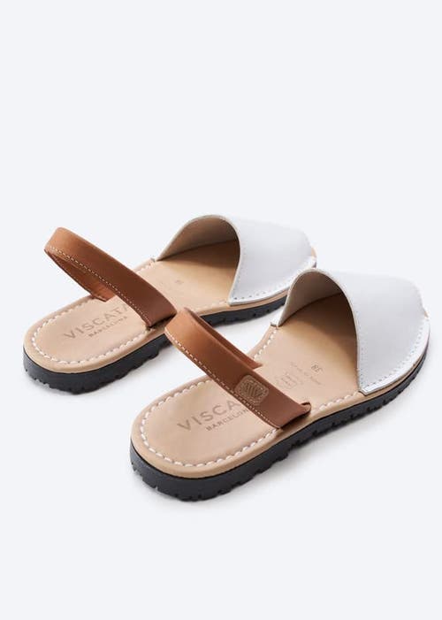 Viscata Menorquina Leather Avarca Sandals In White