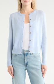 Nordstrom Crewneck Cashmere Cardigan