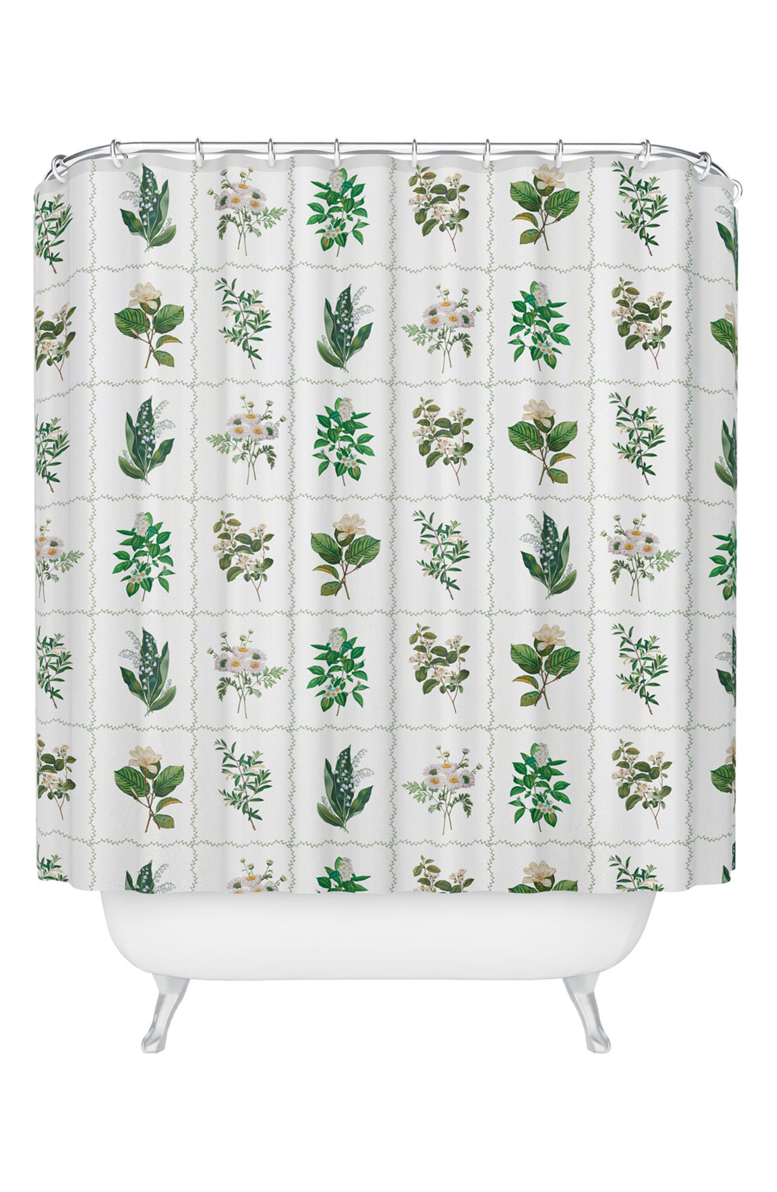 Deny Designs Botanical Collection Shower Curtain
