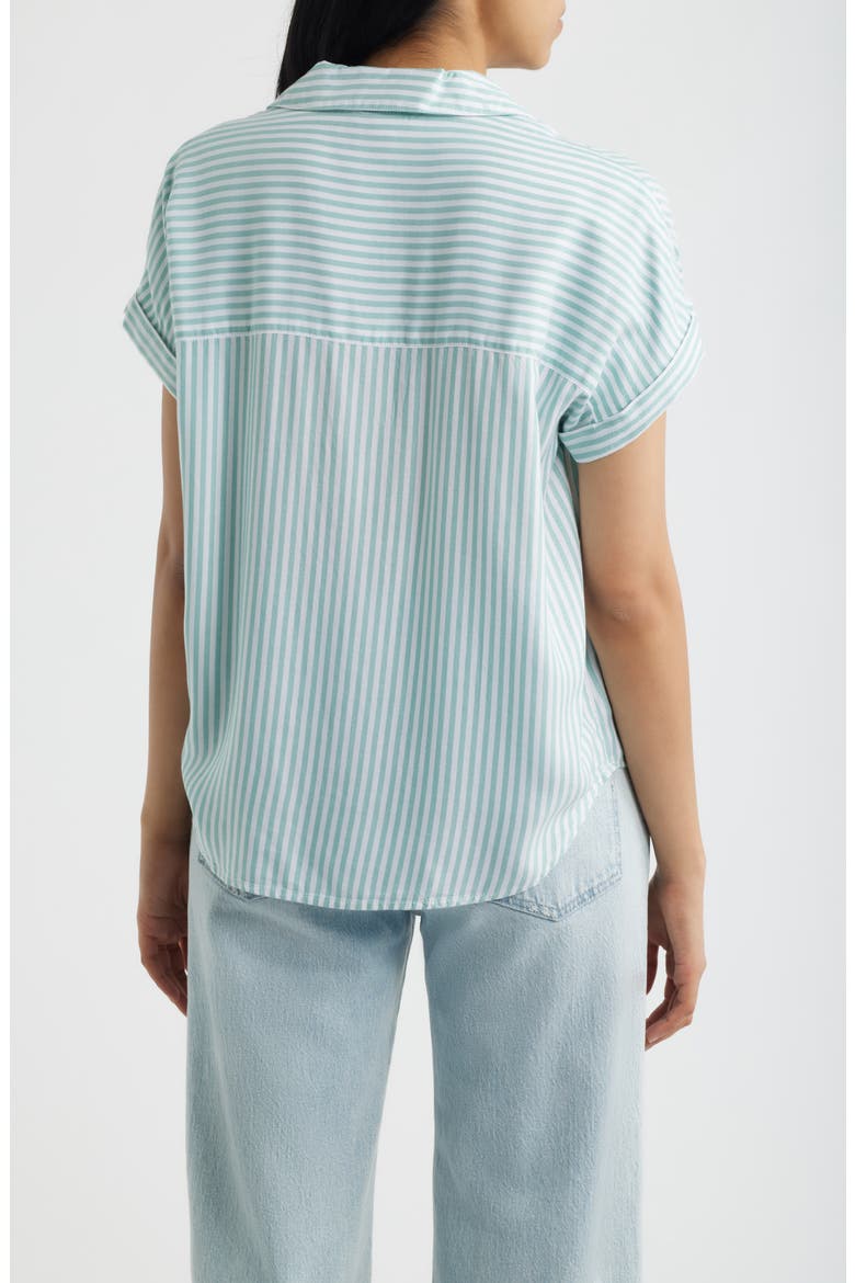 Deni Stripe Shirt, Alternate, color, CUCUMBER MINT