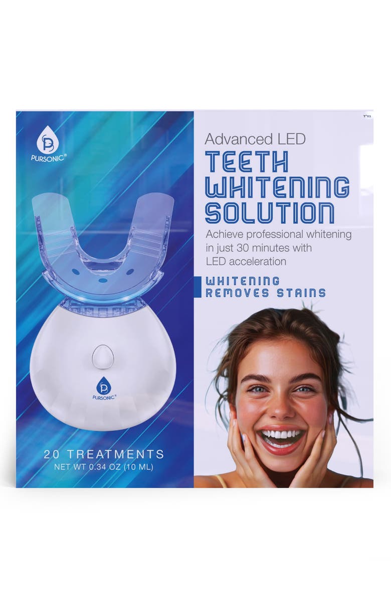 PURSONIC Advanced LED Teeth Whitening Solution, Alternate, color, White