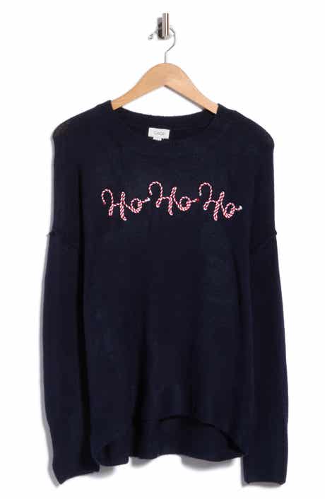 Holiday Candy Cane Stitch Sweater