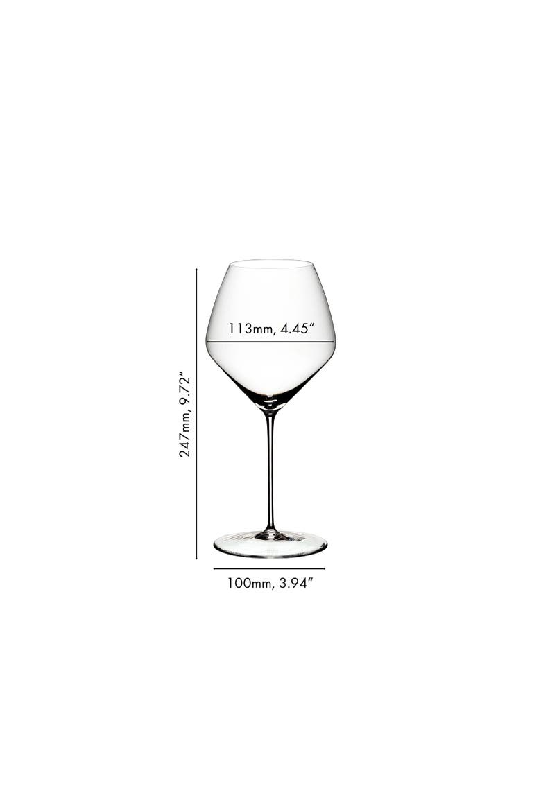 Veloce Old World Pinot Noir Wine Glass, Set of 4, Alternate, color, Clear