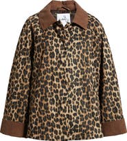 Sam Edelman Corduroy Trim Rain Jacket