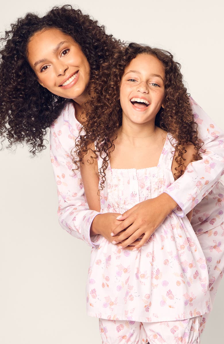 Petite Plume Kids' Seashell Splendor Two-Piece Short Pajamas, Alternate, color, 