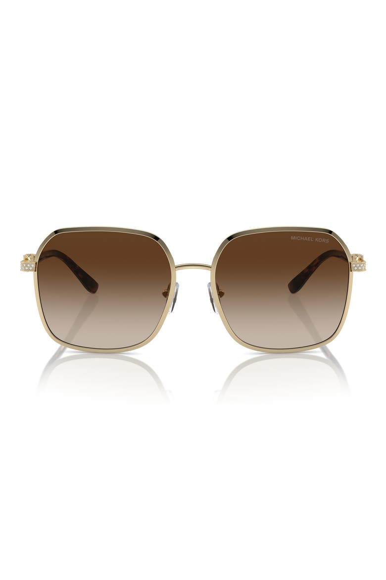 Cadiz 58mm Gradient Square Sunglasses, Main, color, BROWN GRADIENT