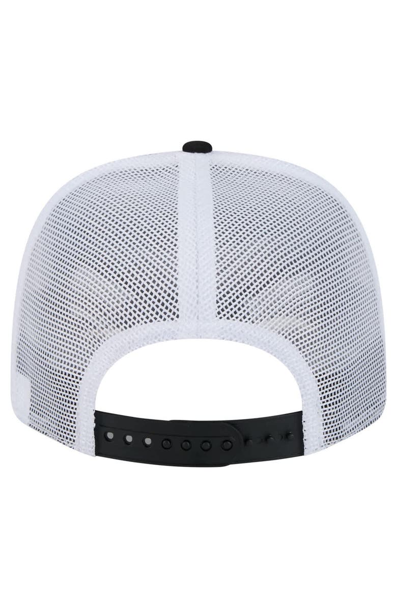 New Era Men's New Era Black/White Dallas Stars Team Patch Basic 9SEVENTY Adjustable Trucker Hat, Alternate, color, 