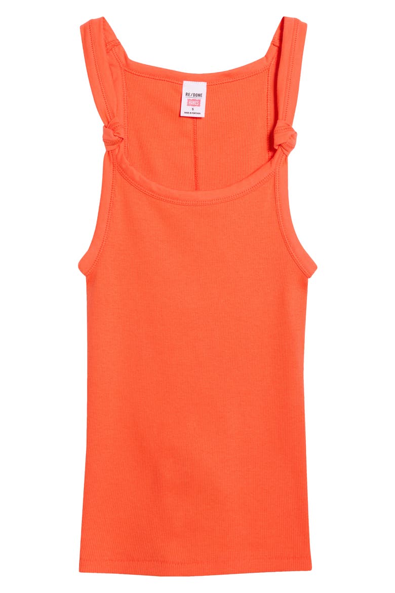 Knotted Rib Tank, Alternate, color, APEROL