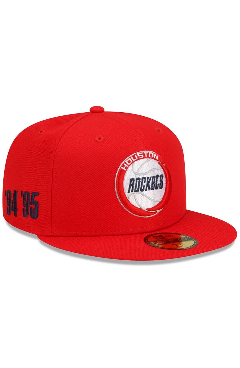 New Era Men's New Era Red Houston Rockets 2021/22 City Edition Alternate 59FIFTY Fitted Hat, Alternate, color,