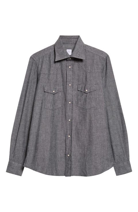 Western Slim Fit Cotton Shirt