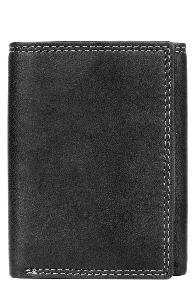 RFID Three-Fold Wallet, Main, color, BLACK