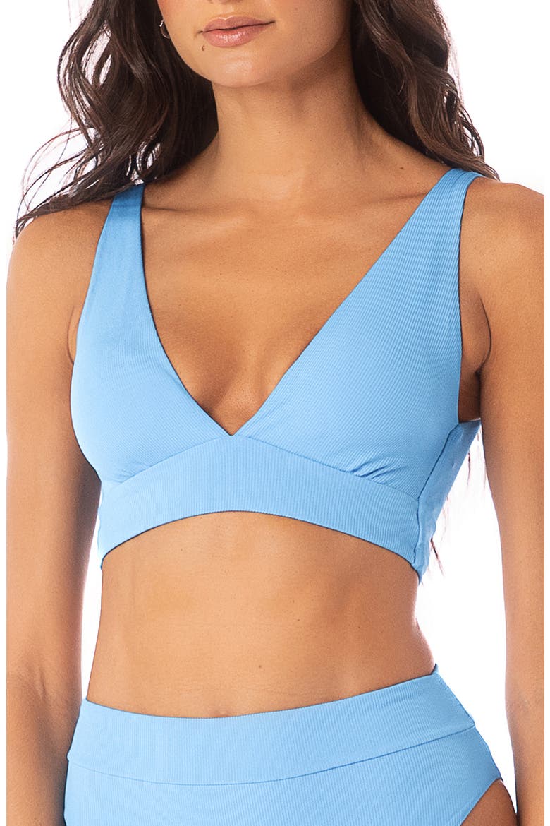 Allure Triangle Bikini Top, Main, color, BRIGHT BLUE