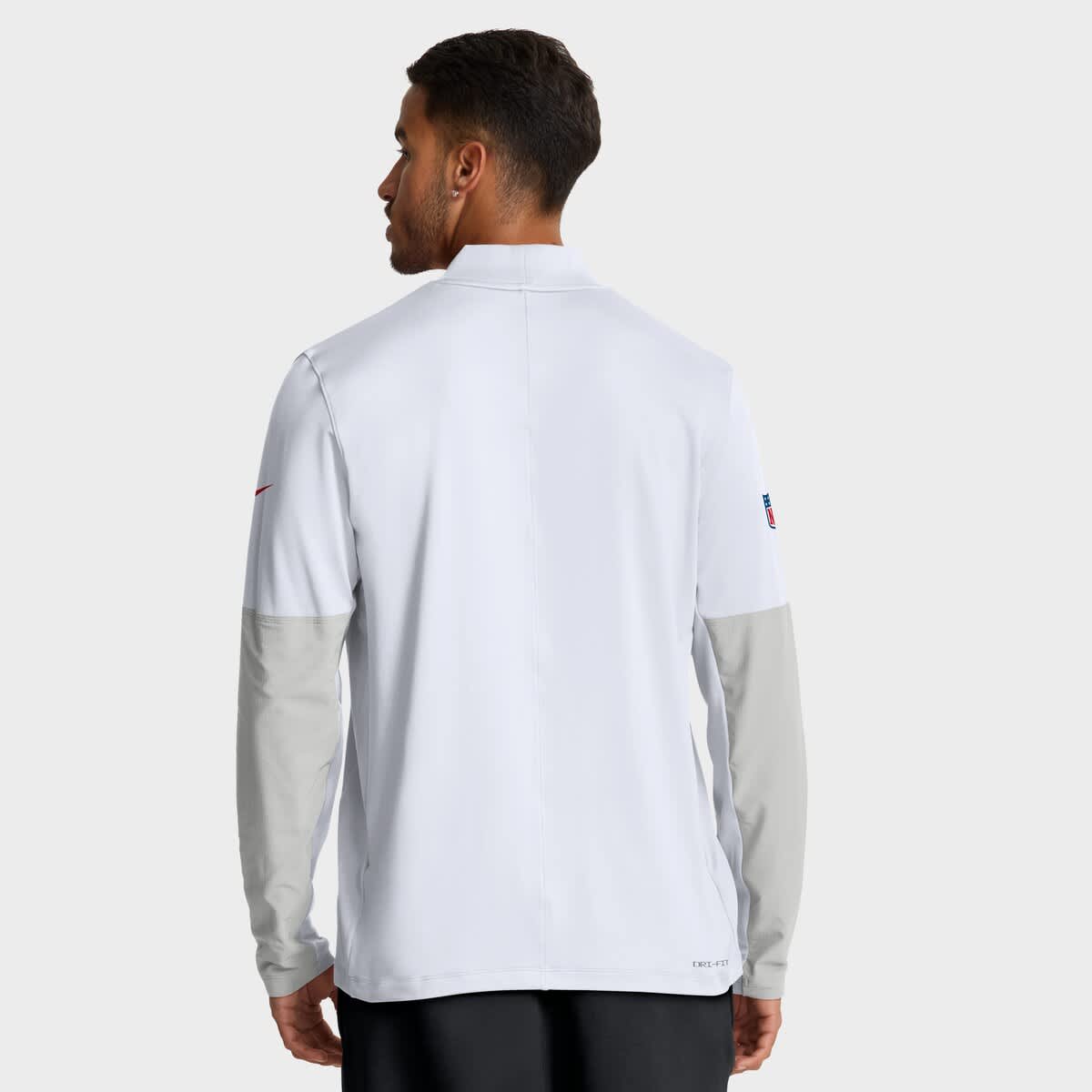 Men's Nike White Kansas City Chiefs Sideline Dri-FIT Half-Zip Pullover - image 2
