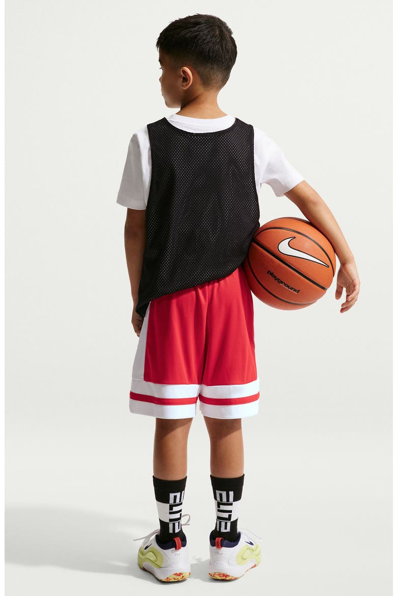 Kids' Dri-FIT Performance Basketball Shorts, Alternate, color, UNIVERSITY RED/ WHITE/ WHITE
