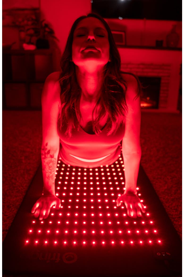 Full Body Red Light Mat, Alternate, color, BLACK