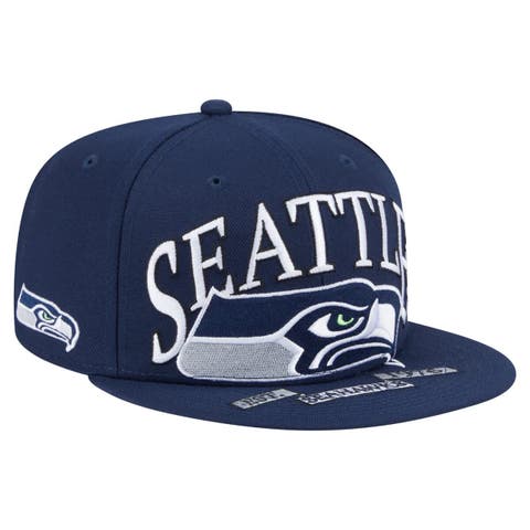 Men's New Era College Navy Seattle Seahawks  Oversized 59FIFTY Fitted Hat