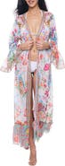 RANEES Ruffle Sleeve Cover-Up Duster