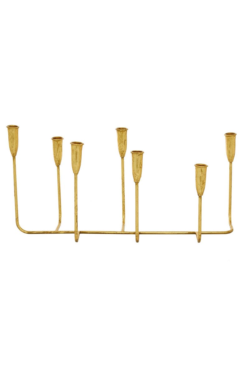 Goldtone Metal 7-Candle Candelabra, Alternate, color, GOLD