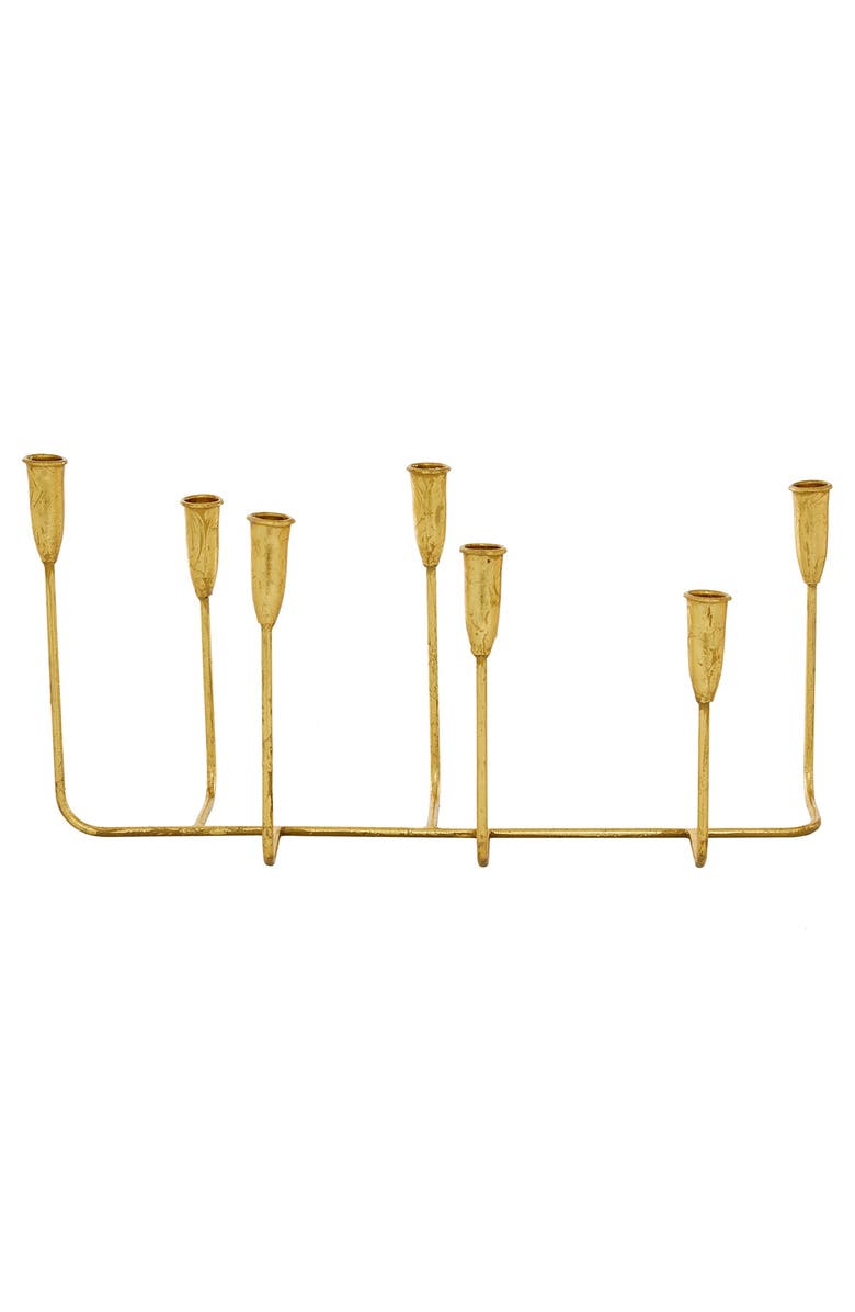 COSMO BY COSMOPOLITAN Goldtone Metal 7-Candle Candelabra, Alternate, color, Gold