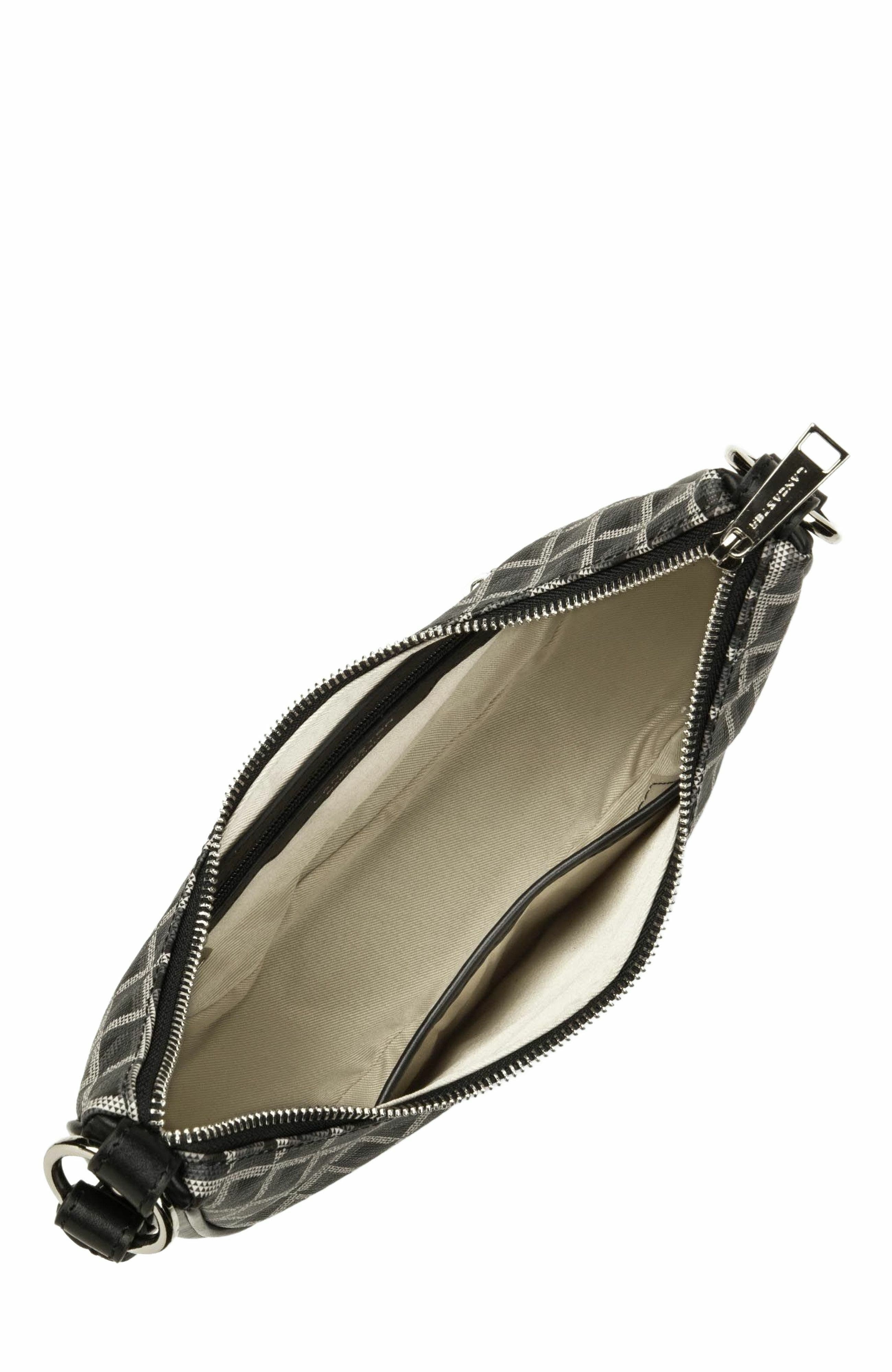 Lancaster Zipped Hobo Bag Ikon IT, Alternate, color, Noir
