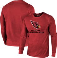 Majestic Threads Arizona Cardinals Majestic Threads Lockup Tri-Blend Long Sleeve T-Shirt - Cardinal