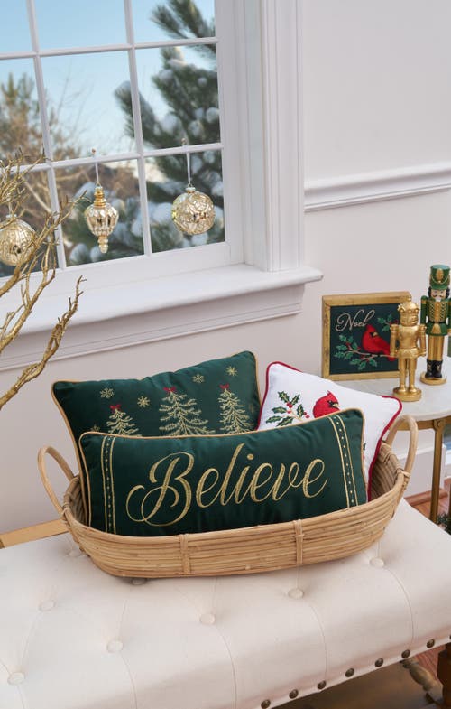 C & F Home C&f Home Cardinal Holly Pillow In White