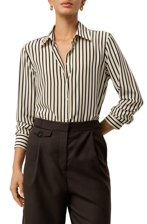Striped Silk Shirt