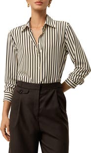 Lilysilk Striped Silk Shirt