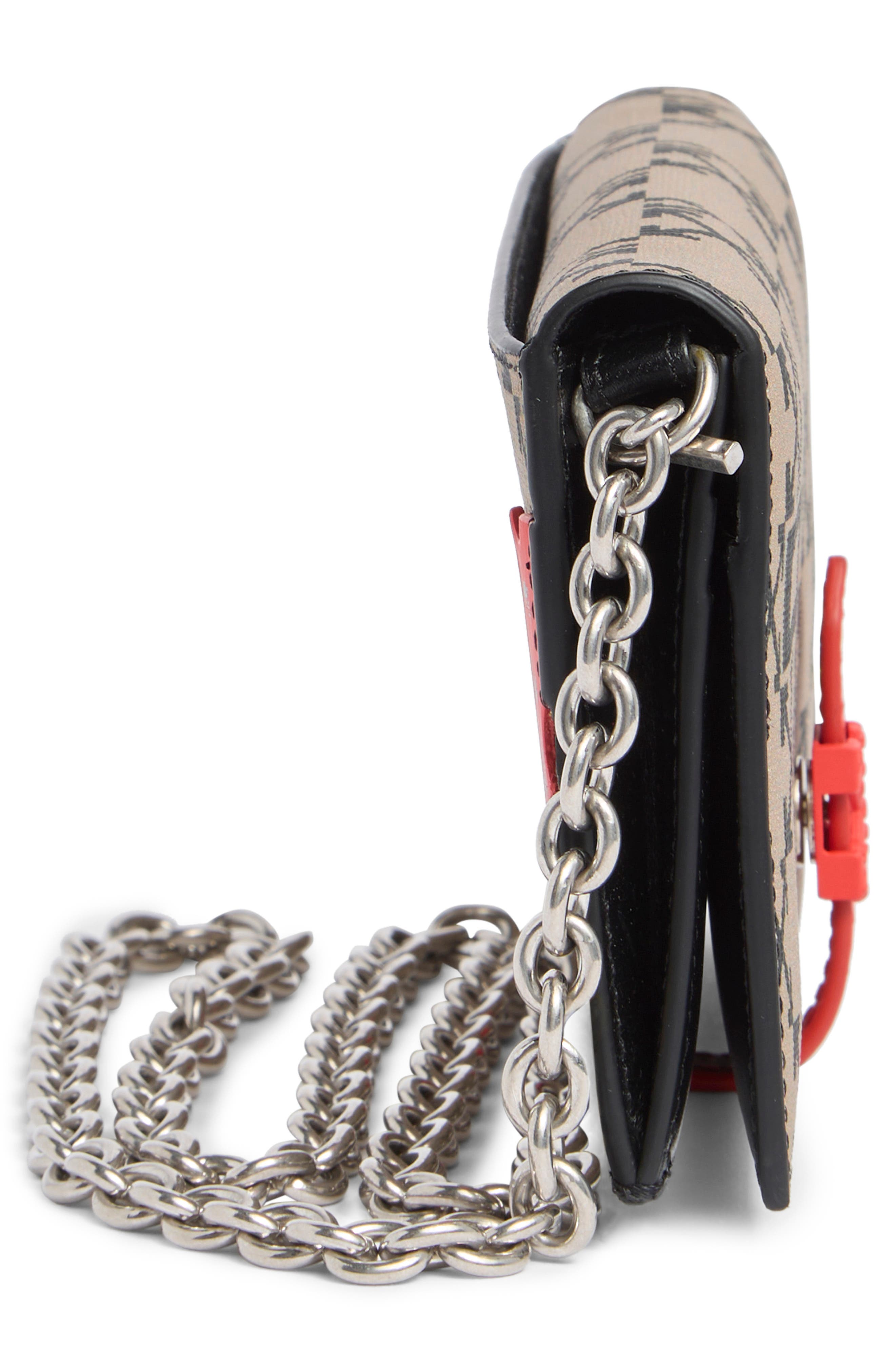 Off-White Monogram Wallet On A Chain, Alternate, color, 