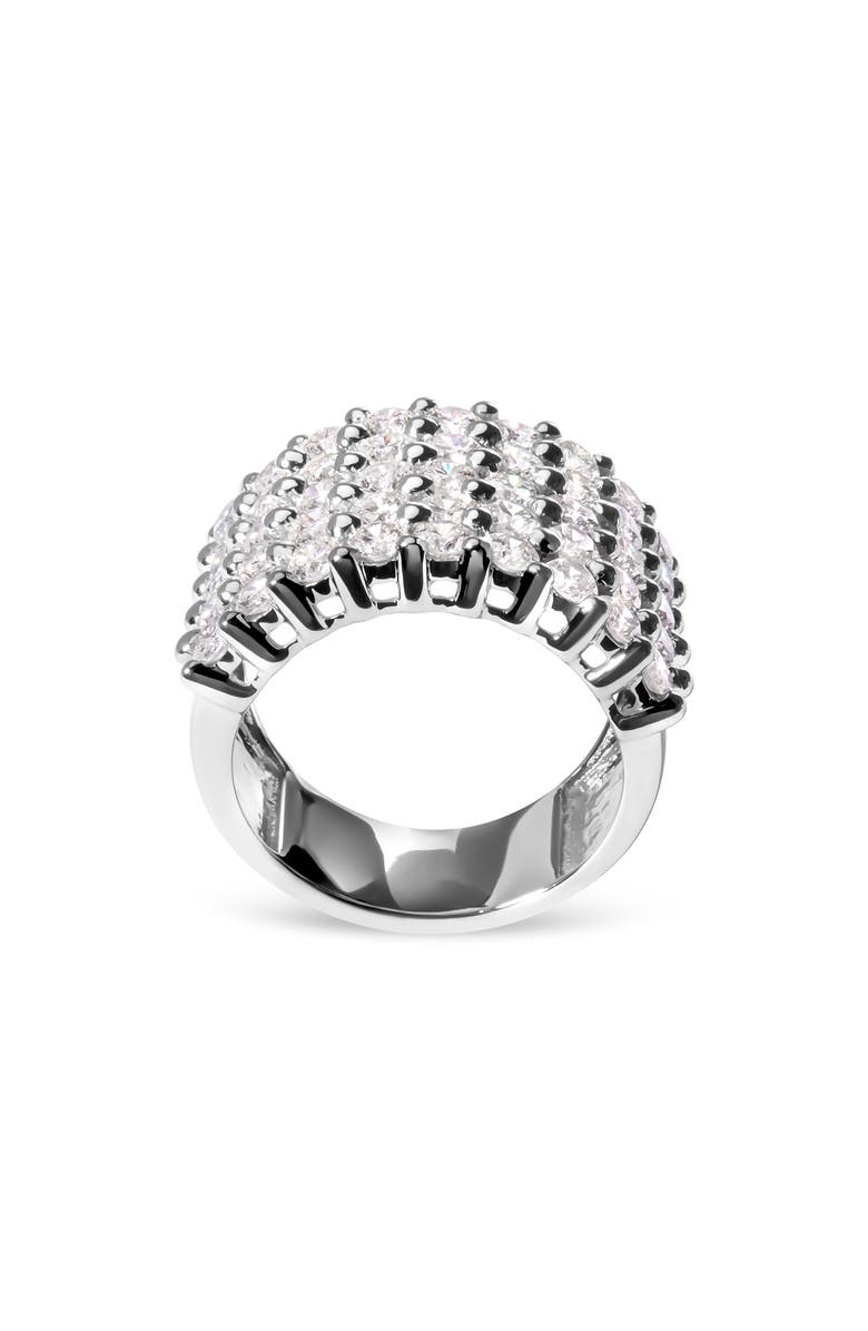 Haus of Brilliance 14k White Gold 4.0 Cttw Diamond 5 Row Ring Band, Alternate, color, White