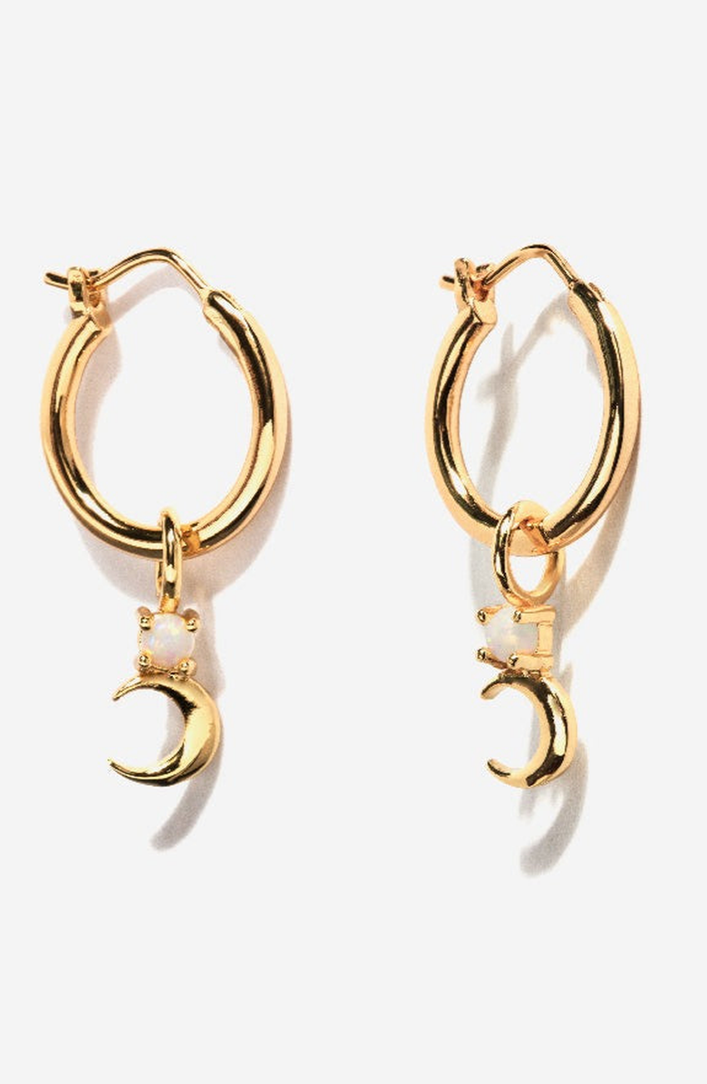 Little Sky Stone Crescent Moon Opal Earrings, Main, color,