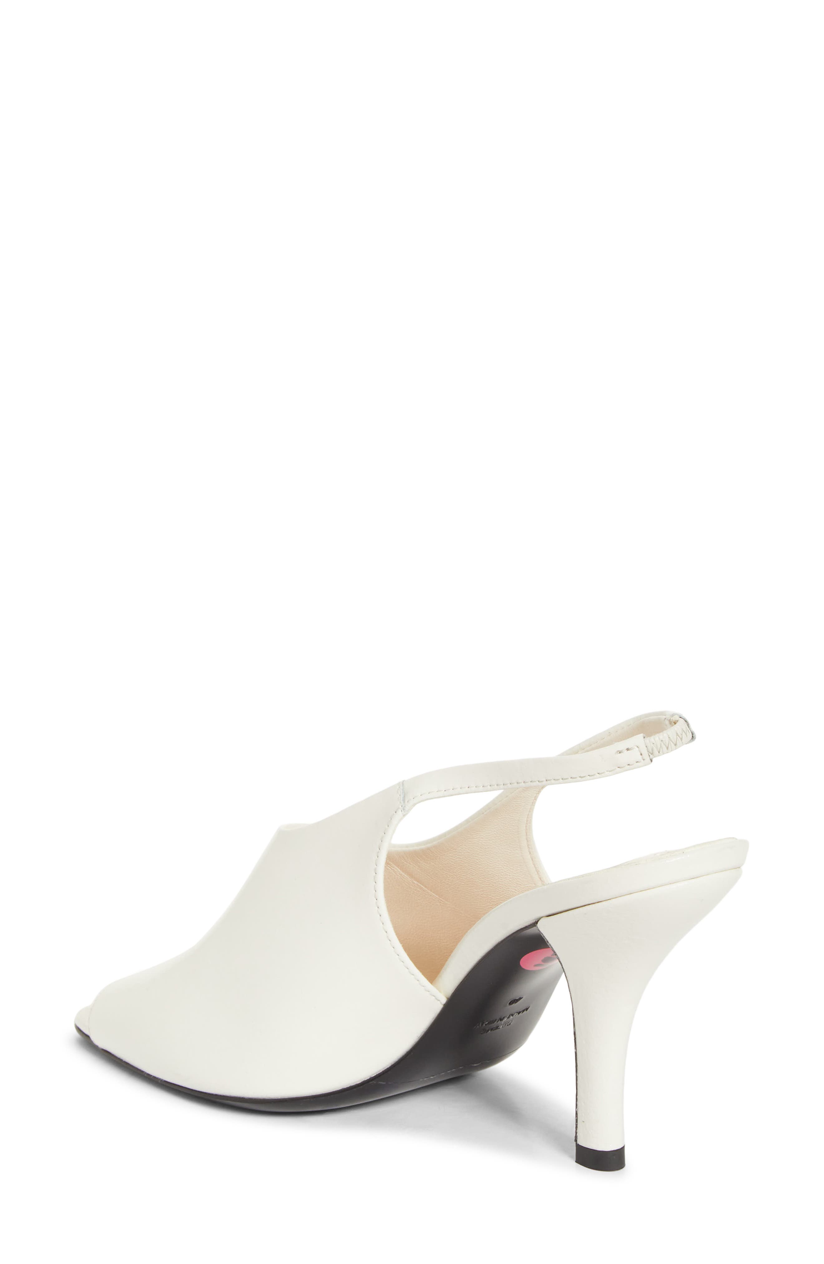 TOTEME Contoured Peep Toe Slingback Sandal, Alternate, color, White