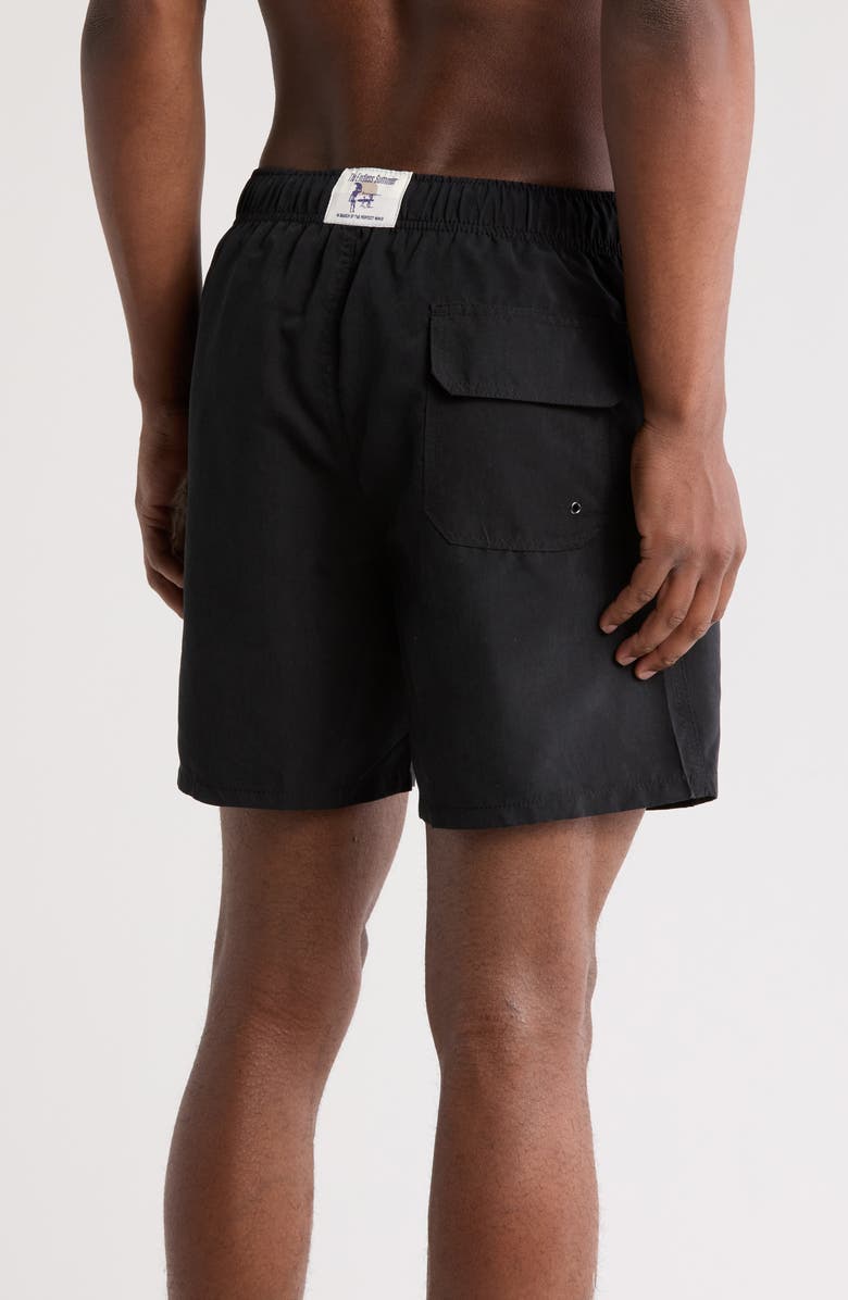 Vintage Summer Solid Swim Trunks, Alternate, color, 