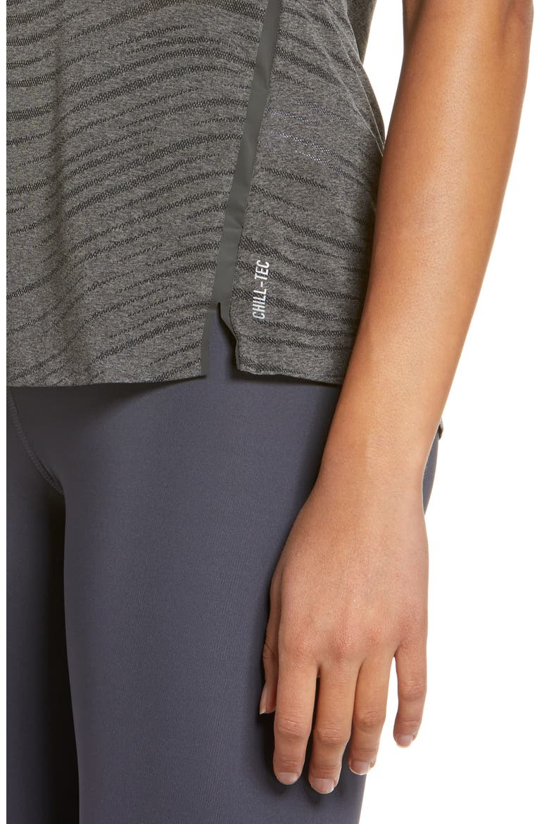Zeroweight Chill-Tec Running T-Shirt, Alternate, color, BLACK MELANGE