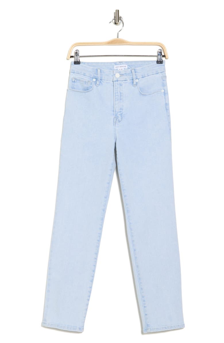 Good American Good Classic Straight Leg Jeans, Alternate, color, 