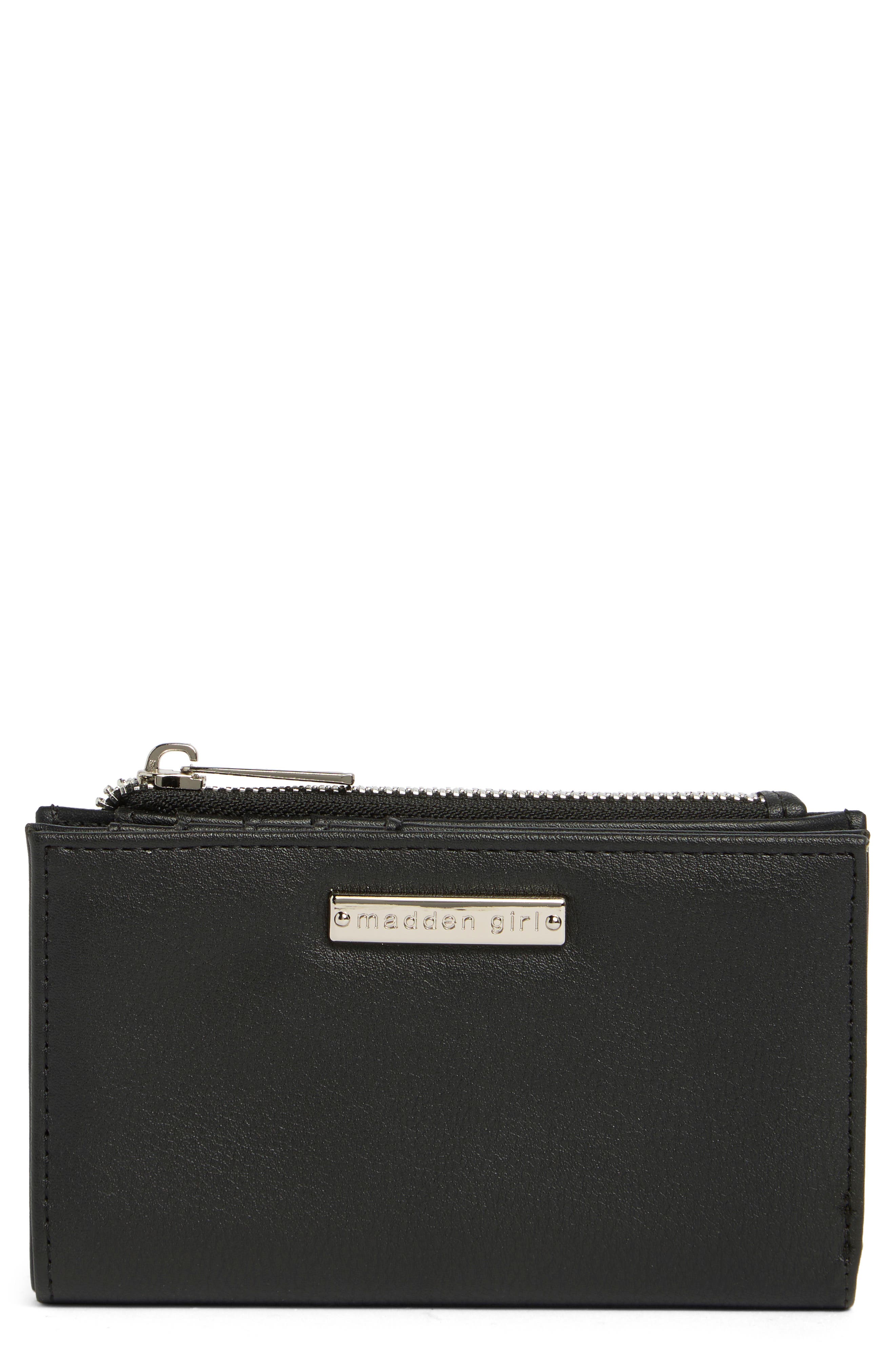 Madden Girl Faux Leather Snap Wallet