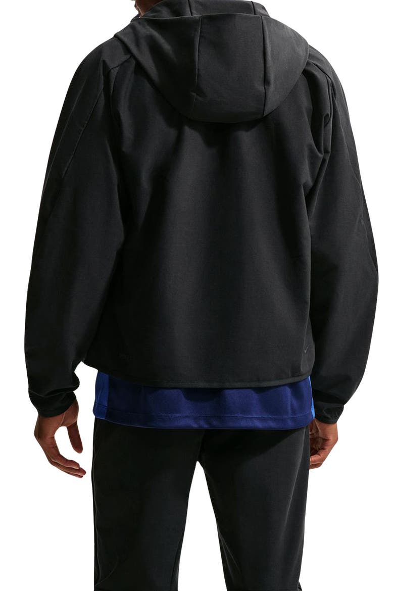 Sportswear Tech Full-Zip Hooded Knit Windrunner Jacket, Alternate, color, BLACK