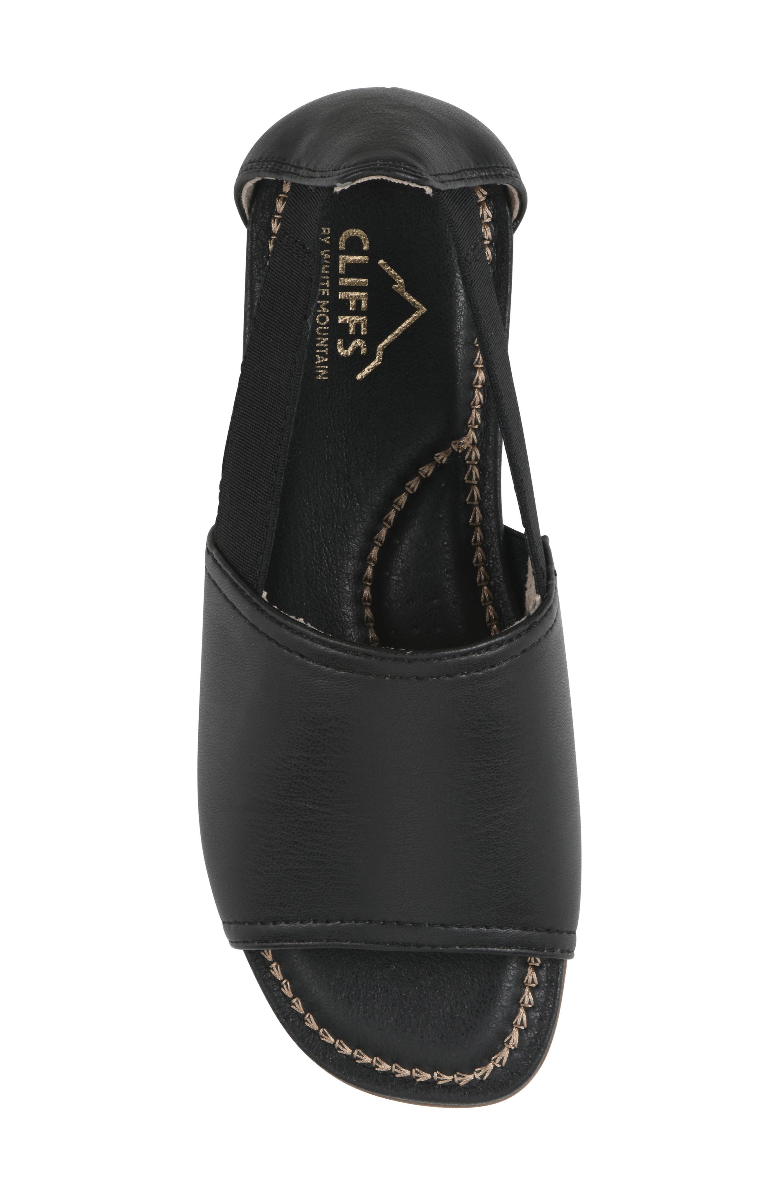 CLIFFS BY WHITE MOUNTAIN Frankson Flat, Alternate, color, Black/ Smooth