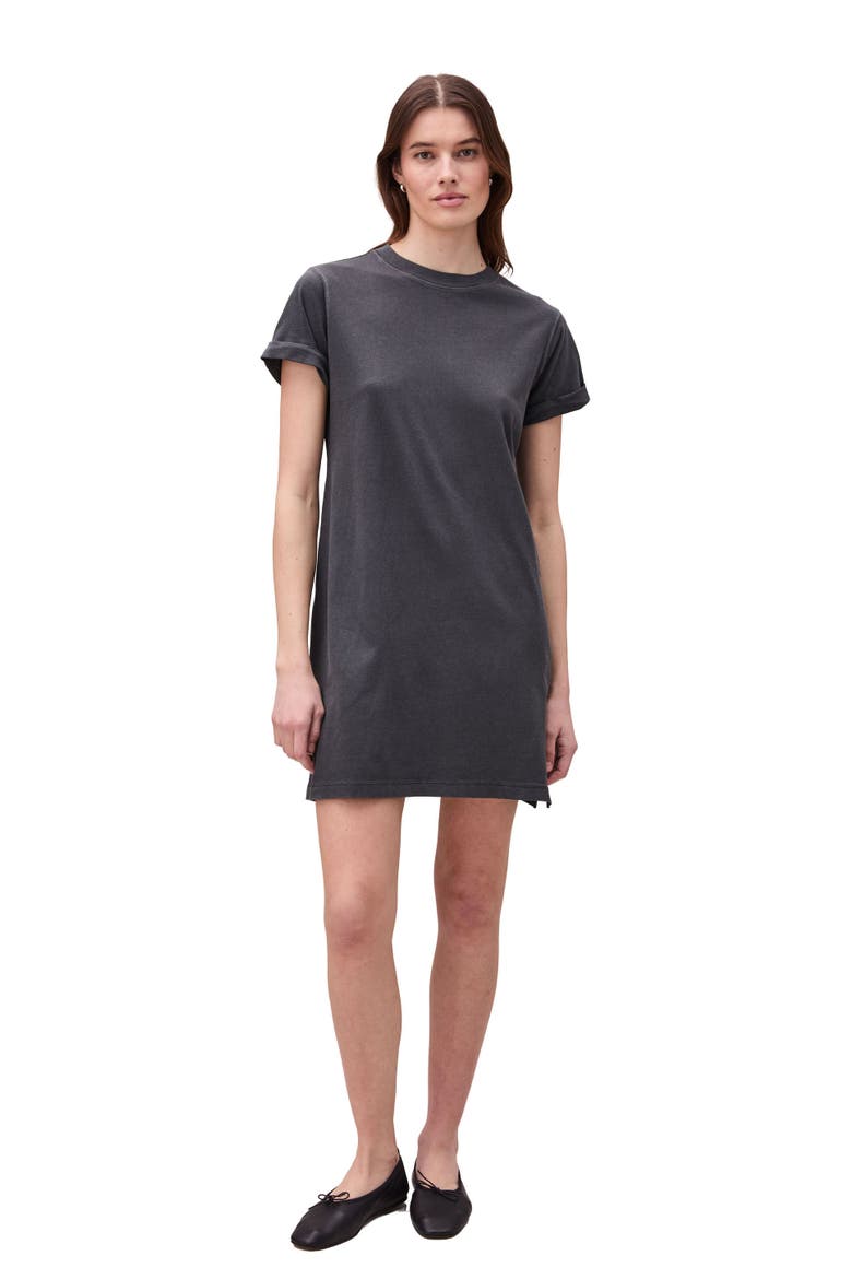 The Relaxed Mini Tee Dress, Main, color, Stretch Limo