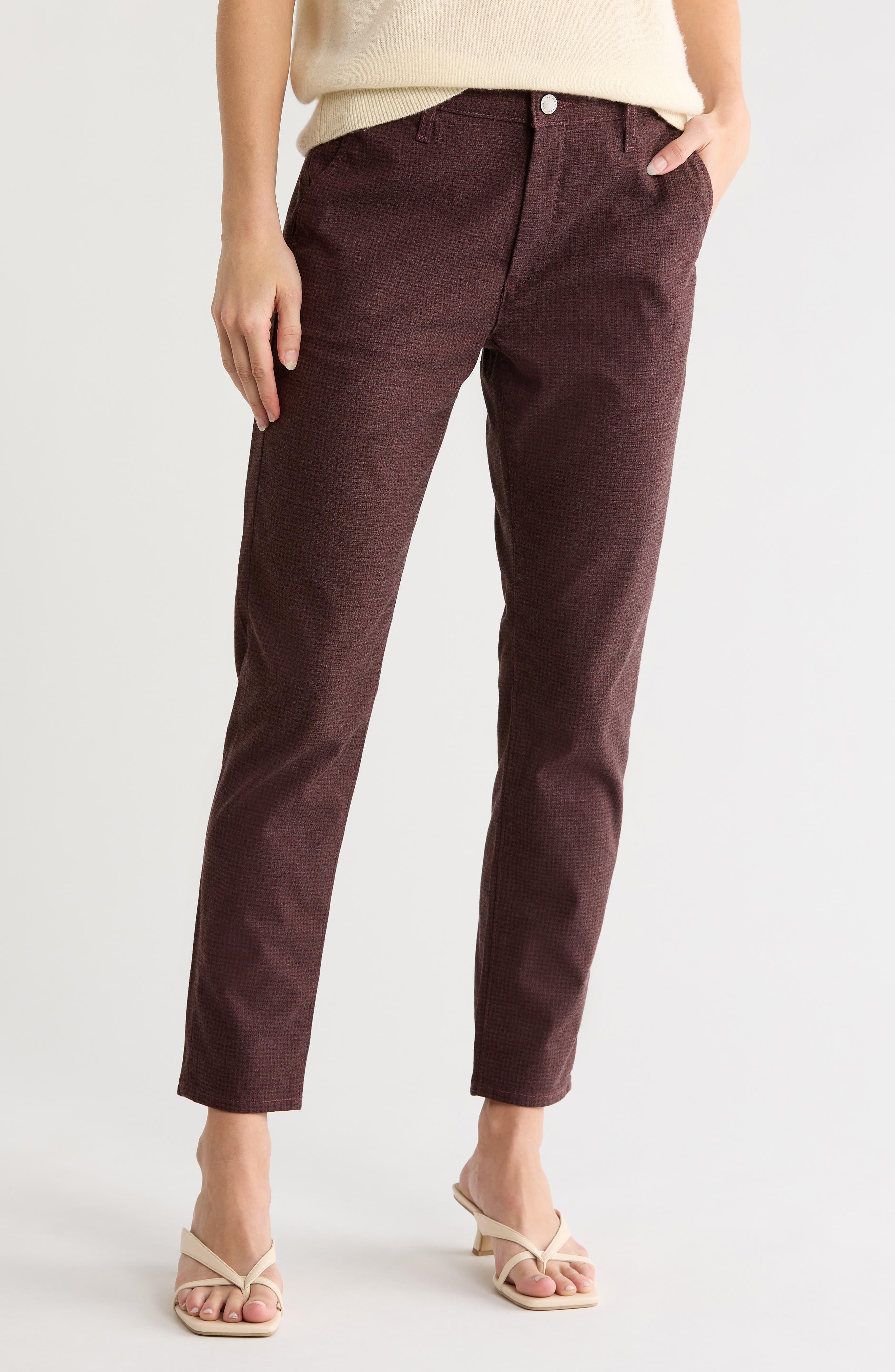 PIXIE GINGHAM MAROON MULTI