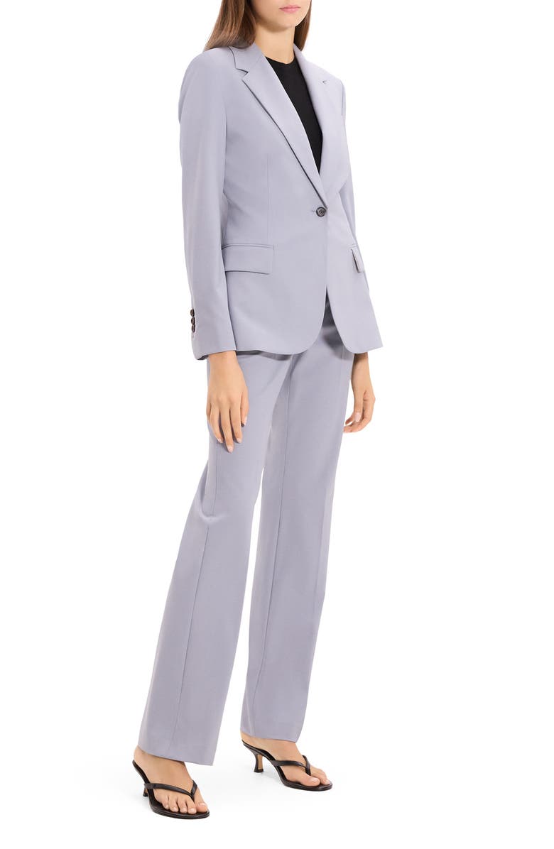 Theory Lynnia Stretch Wool Blazer, Alternate, color, Harbor Blue