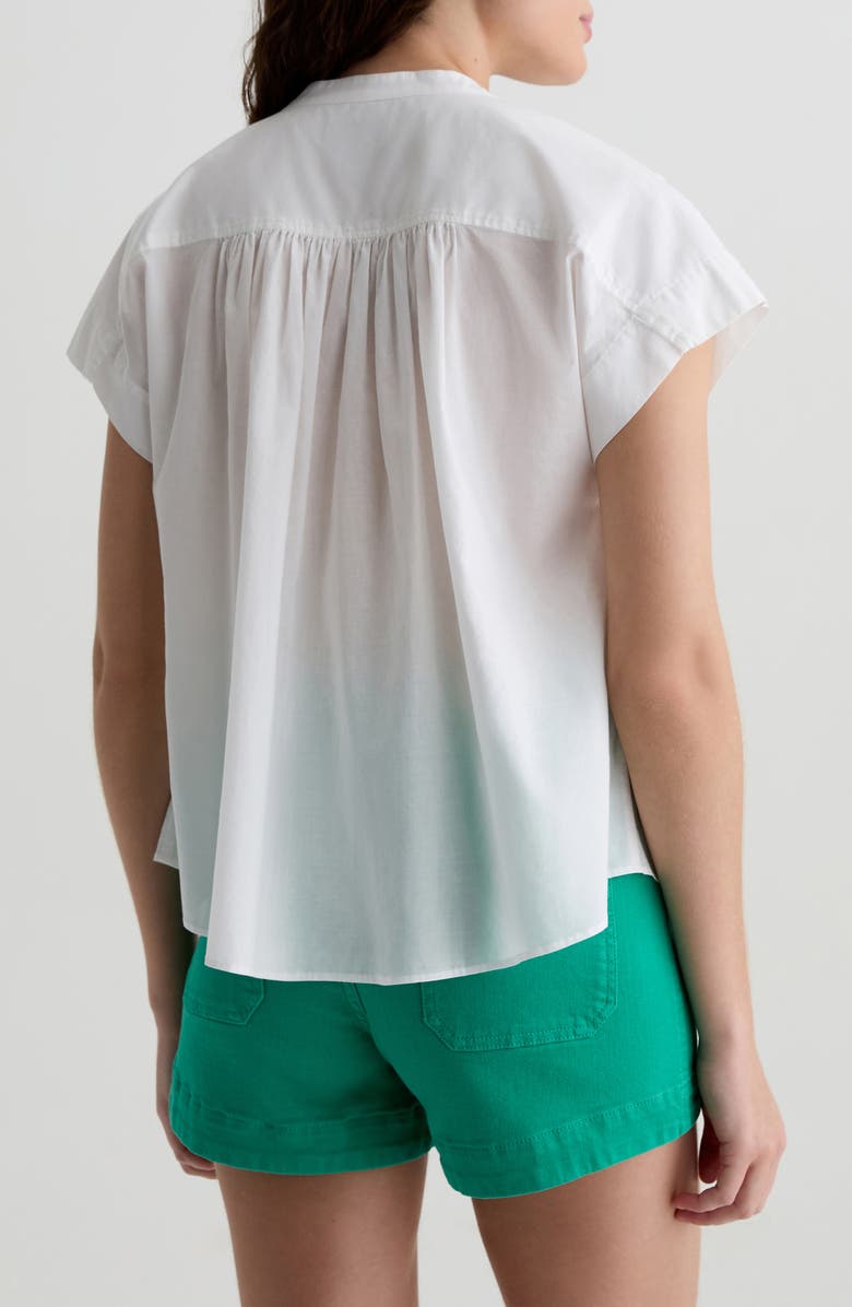 AG Lotta Shirred Cotton Top, Alternate, color, 